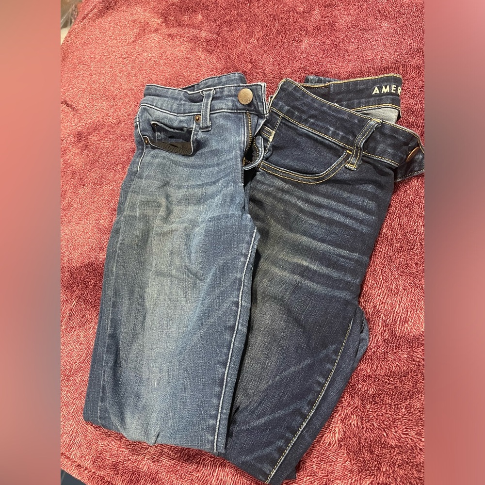 Skinny jeans. American eagle and aero. both size 2